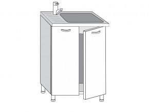 2.60.2мн Шкаф-стол на 600мм под накладную мойку с 2-мя дверцами в Тобольске - tobolsk.магазин96.com | фото