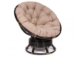 Кресло-качалка Papasan w 23/01 B с подушкой Antique brown, экошерсть Коричневый в Тобольске - tobolsk.магазин96.com | фото