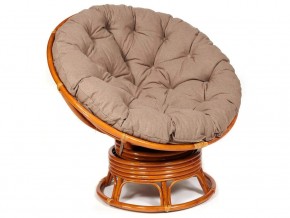 Кресло-качалка Papasan w 23/01 B с подушкой Cognac, экошерсть Коричневый в Тобольске - tobolsk.магазин96.com | фото