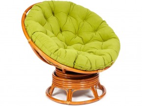 Кресло-качалка Papasan w 23/01 B с подушкой Cognac, флок Олива в Тобольске - tobolsk.магазин96.com | фото