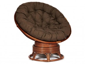 Кресло-качалка Papasan w 23/01 B с подушкой Pecan, ткань Коричневый в Тобольске - tobolsk.магазин96.com | фото