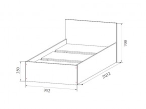 Кровать одинарная (Без матраца 0,9*2,0) в Тобольске - tobolsk.магазин96.com | фото